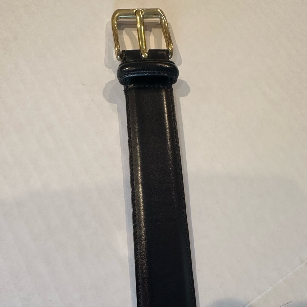 Beautiful black leather Coach men’s dress belt - size 36